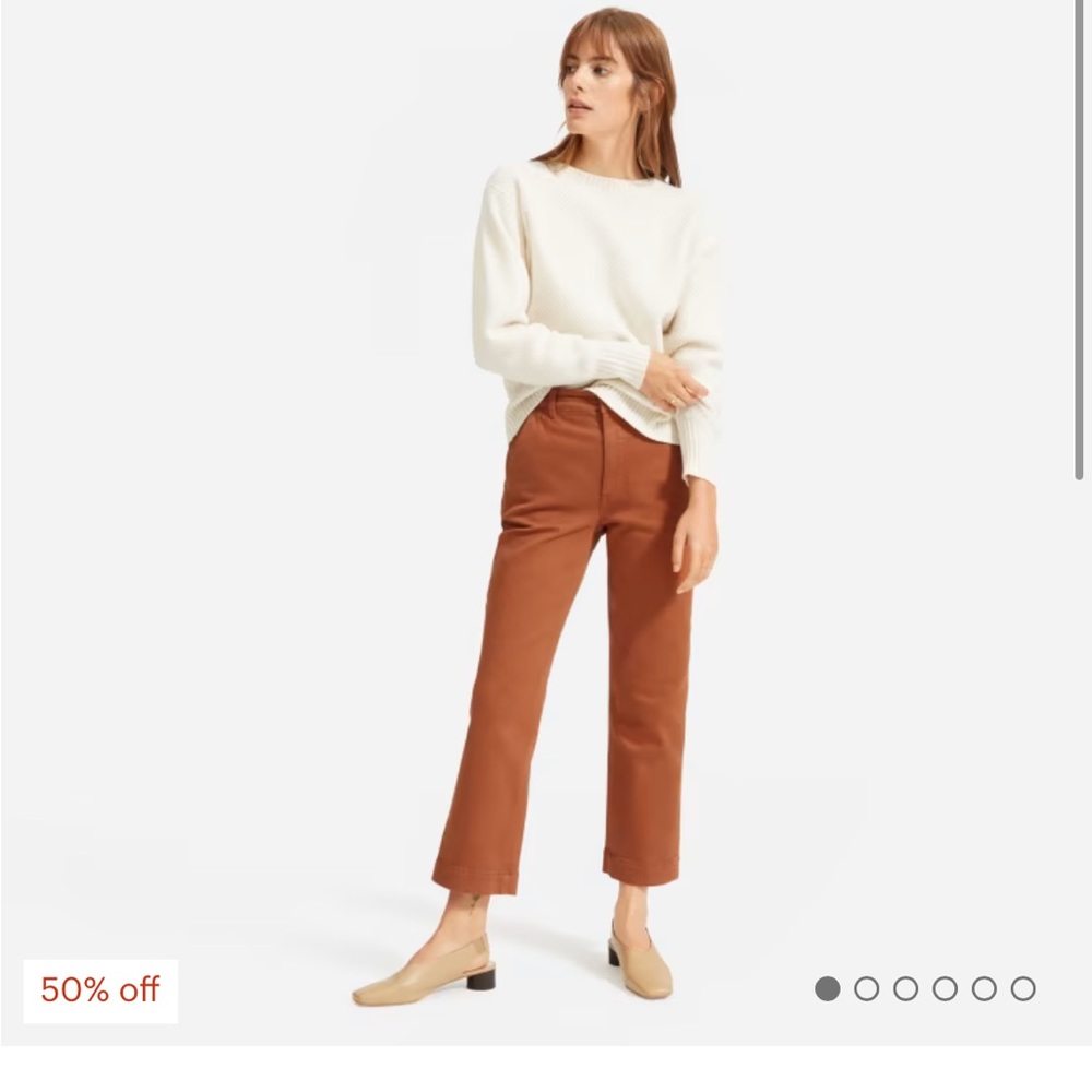 Everlane Brown Straight Leg Pants